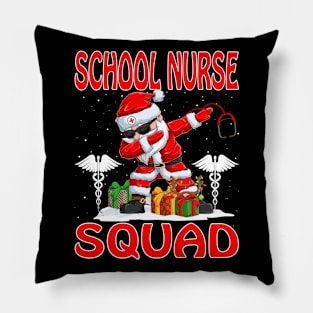 Christmas School Nurse Squad Reindeer Pajama Dabing Santa Pillow