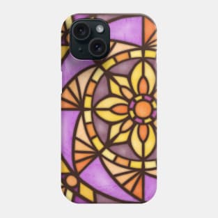 Stained glass sunflower Phone Case