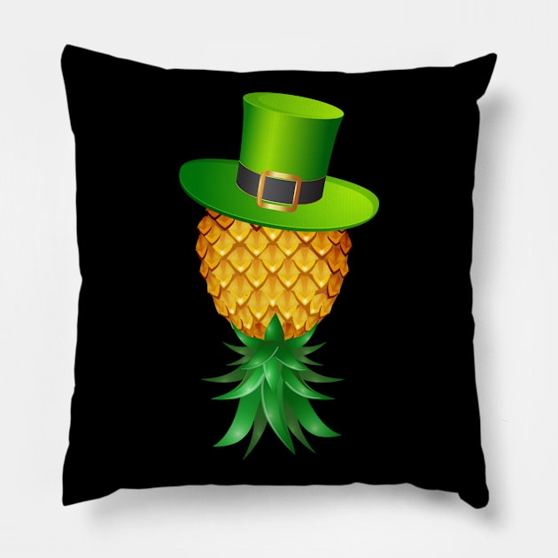 Upside Down Pineapple Leprechaun Hat Pillow by LemoBoy