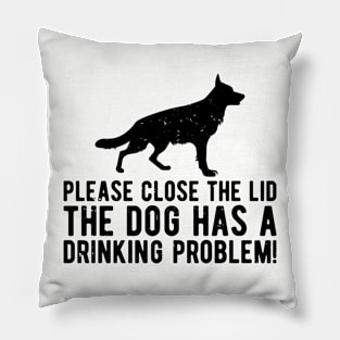 please close the lid the dog has a drinking problem! Pillow