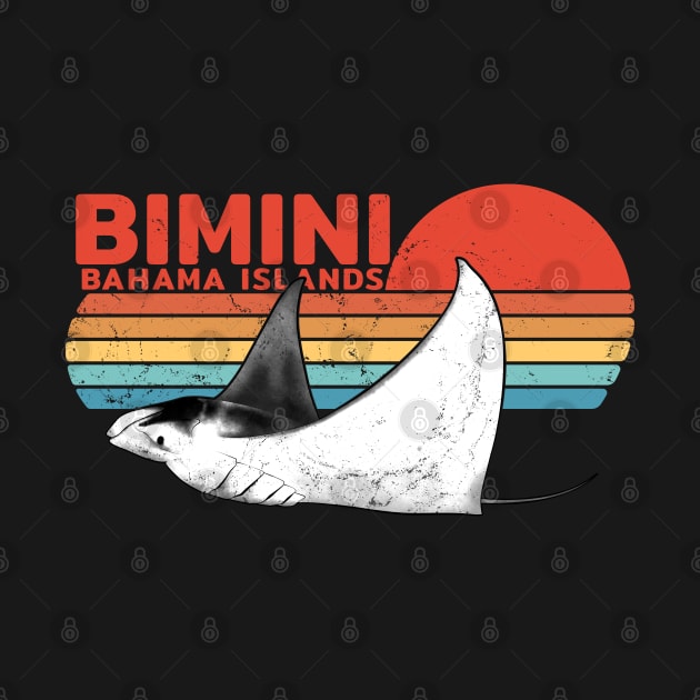 Bimini Shark Diving Manta Ray by NicGrayTees