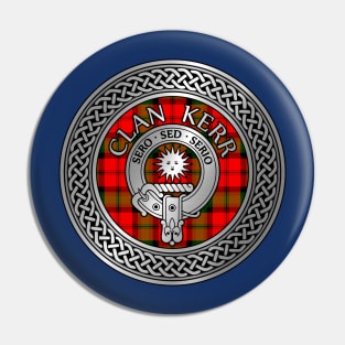 Clan Kerr Crest & Tartan Knot Pin