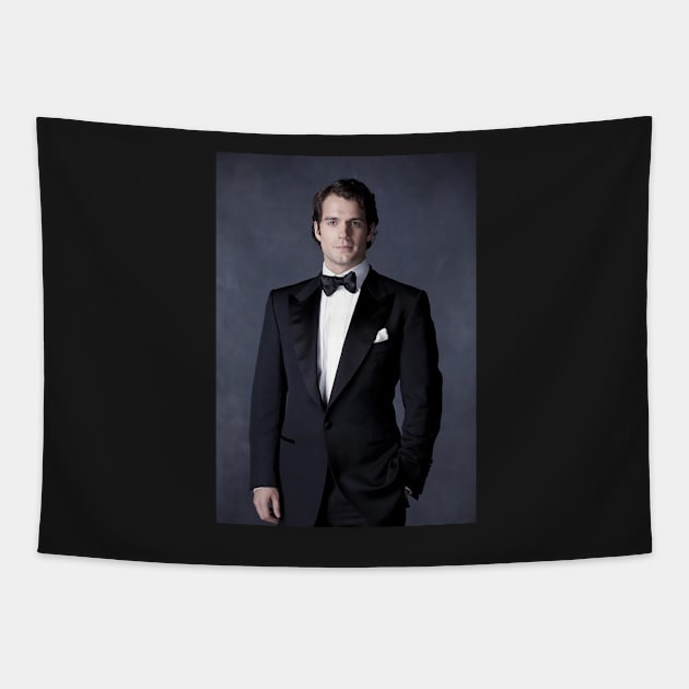 Henry Cavill Image in black Tapestry by Athira-A