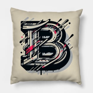 Letter A design graffity style Pillow