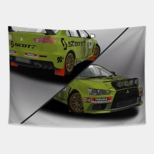 Mitsubishi evo X R4 Dirt 3 Tapestry