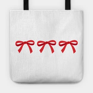 Three red bows Tote