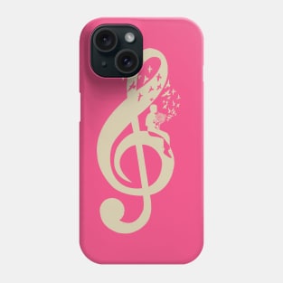 Treble Clef -  Music French Horn - Vintage Phone Case