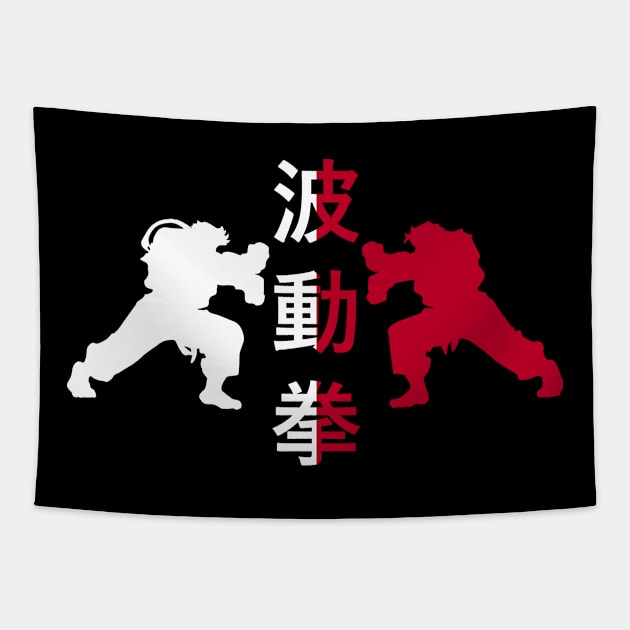 Street Fighters Tapestry by retrogameraddict