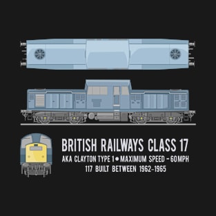 British Railways Class 17 Clayton Type 1 Locomotive Diagram Gift T-Shirt