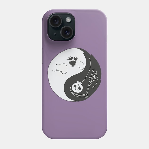 Yin Yang of Death Phone Case by DoctorBillionaire