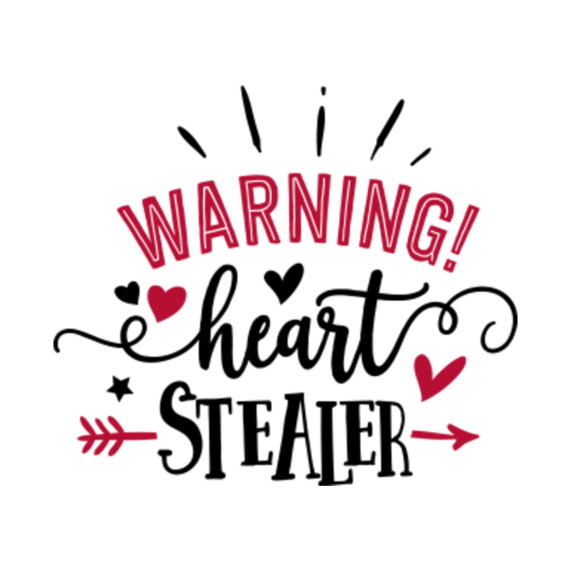 Warning Heart Stealer - Heart Stealer - Camiseta | TeePublic MX