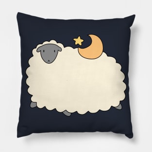 Star and Moon Sheep Pillow