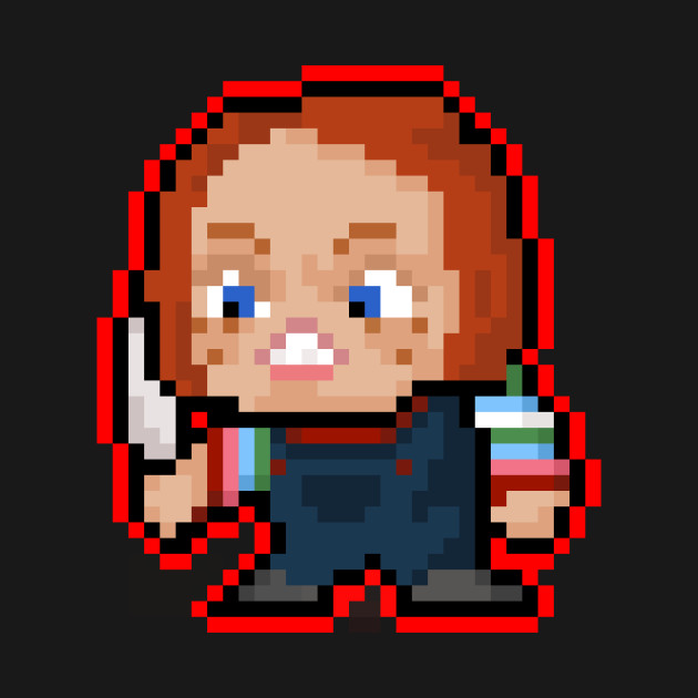 Pixel Chucky - Pixel - T-Shirt | TeePublic