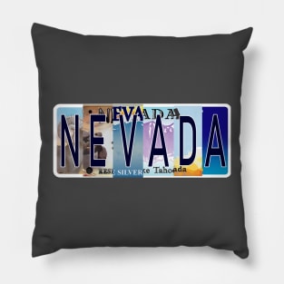 Nevada License Plates Pillow