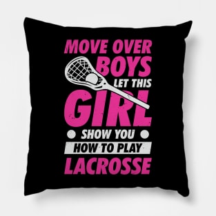 Funny Lacrosse Player Girl Gift Pillow