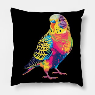 Budgie Budgerigar Parrot Pop Art Pillow