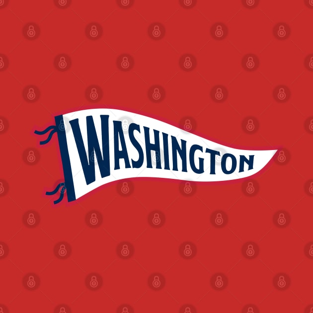 Washington Pennant - Red by KFig21