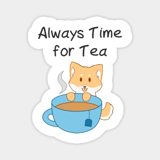 Shiba Inu Tea Time Magnet