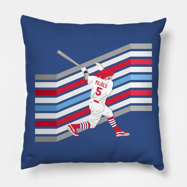 Albert Pujols 700th Home Run Pillow by Vector Deluxe