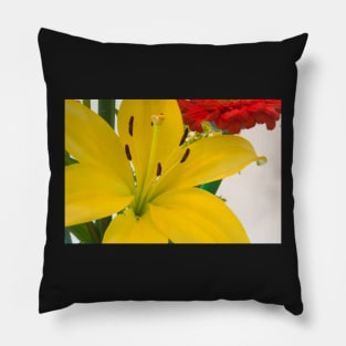 Yellow Lily Pillow