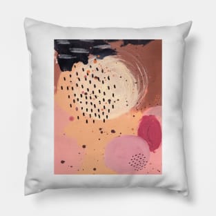 Modern abstract painting, acrylic painting 7 Pillow