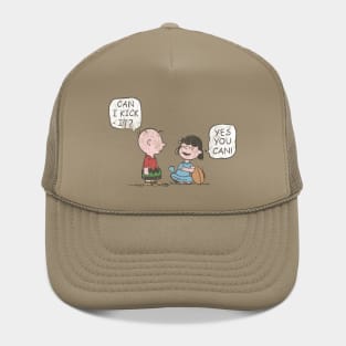 yes you can kick // retro art Hat