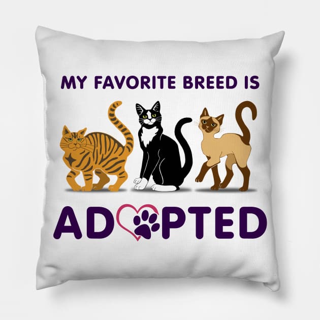 My Favorite Breed is Adopted Pillow by ferinefire