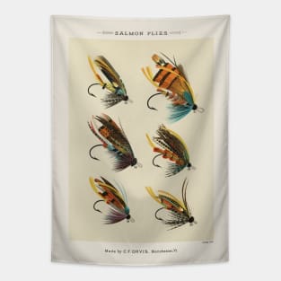 Salmon Flies Poster (1892) by Mary Orvis Marbury Tapestry