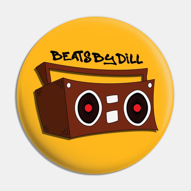 Beats by Dill Boombox Pin by DeadBlowMedia