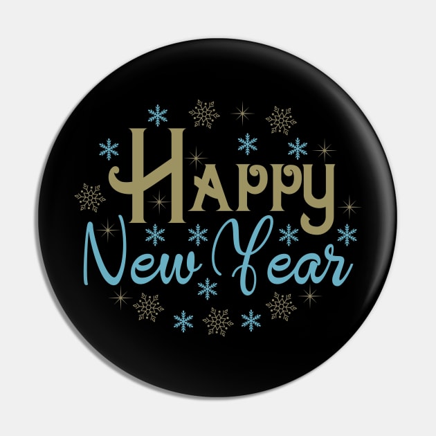 Happy New Year Pin by holidaystore