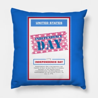 Independence Day - United States - For 4th of july - Print Design Poster - 1706204 Pillow