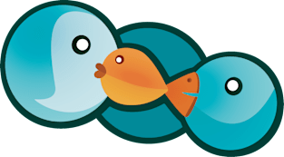 Birds' Fish Link Magnet