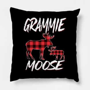 Red Plaid Grammie Moose Matching Family Pajama Christmas Gift Pillow