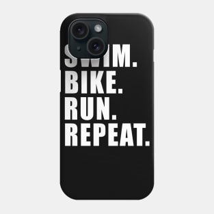 SWIM BIKE RUN REPEAT TRIATHLON KONA Phone Case