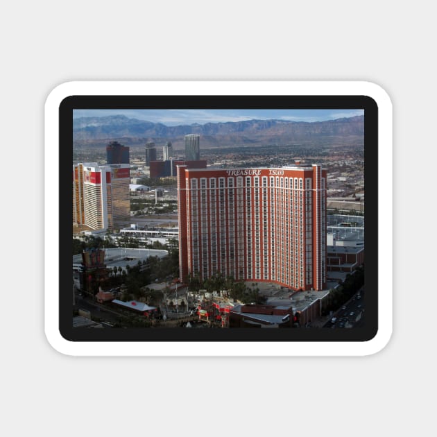 Treasure Island Las Vegas Magnet by urbanphotos