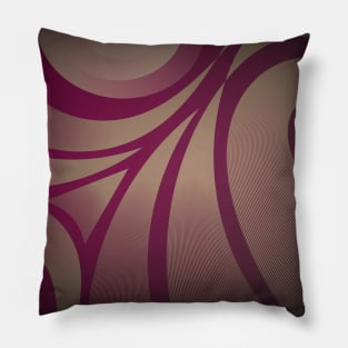 Concentric Circles Night Purple Color Pillow