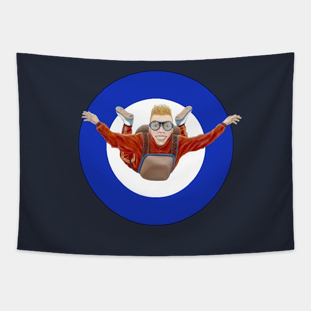 Skydiver ...(Blue Version) Tapestry by RealZeal
