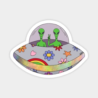 They Come in Peace UFO Magnet