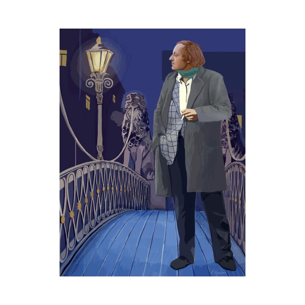 Joseph Brodsky on Lion Bridge by argiropulo