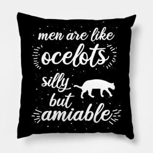 Men ocelot fathers day gift saying owner Pillow