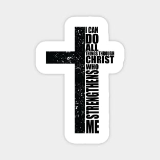 Jesus Bible text Cross sign Christian for men and women T-Shirt Magnet