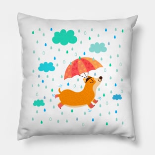 Dancing in the rain Pillow