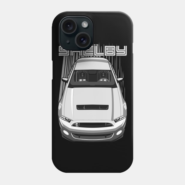 Shelby GT500 S197 - White/Silver Phone Case by V8social