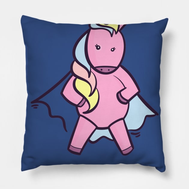 Unicorn Rainbow Pillow by Adam7