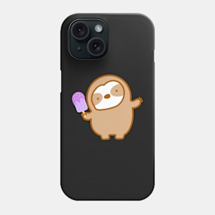 Cute Purple Popsicle Sloth Phone Case