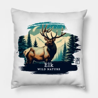 Elk - WILD NATURE - ELK -2 Pillow