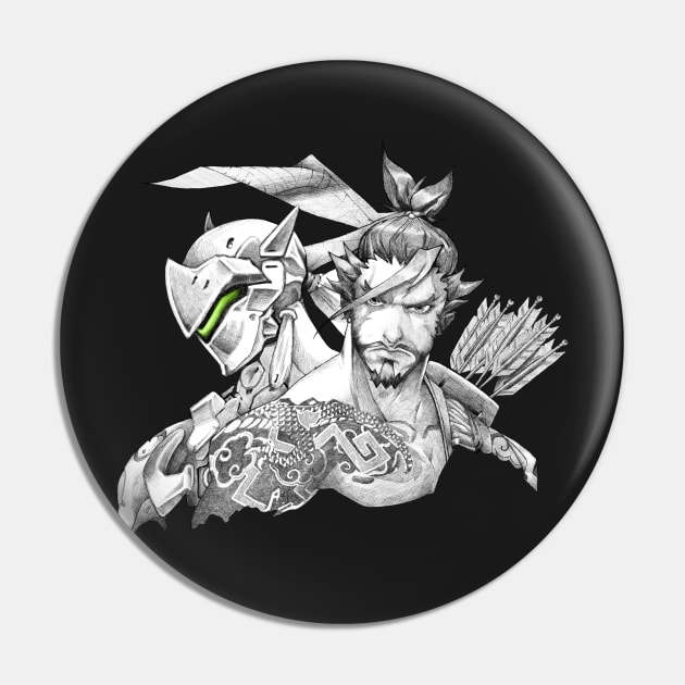 Genji & Hanzo Pin by Danion