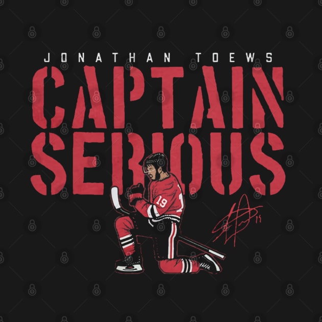 Jonathan Toews Captain Serious by stevenmsparks