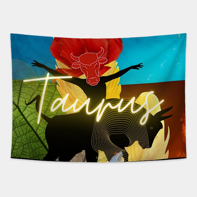 The Taurus - for reinforce intentions Tapestry by ManifestYDream