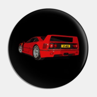 f40 rosso Pin